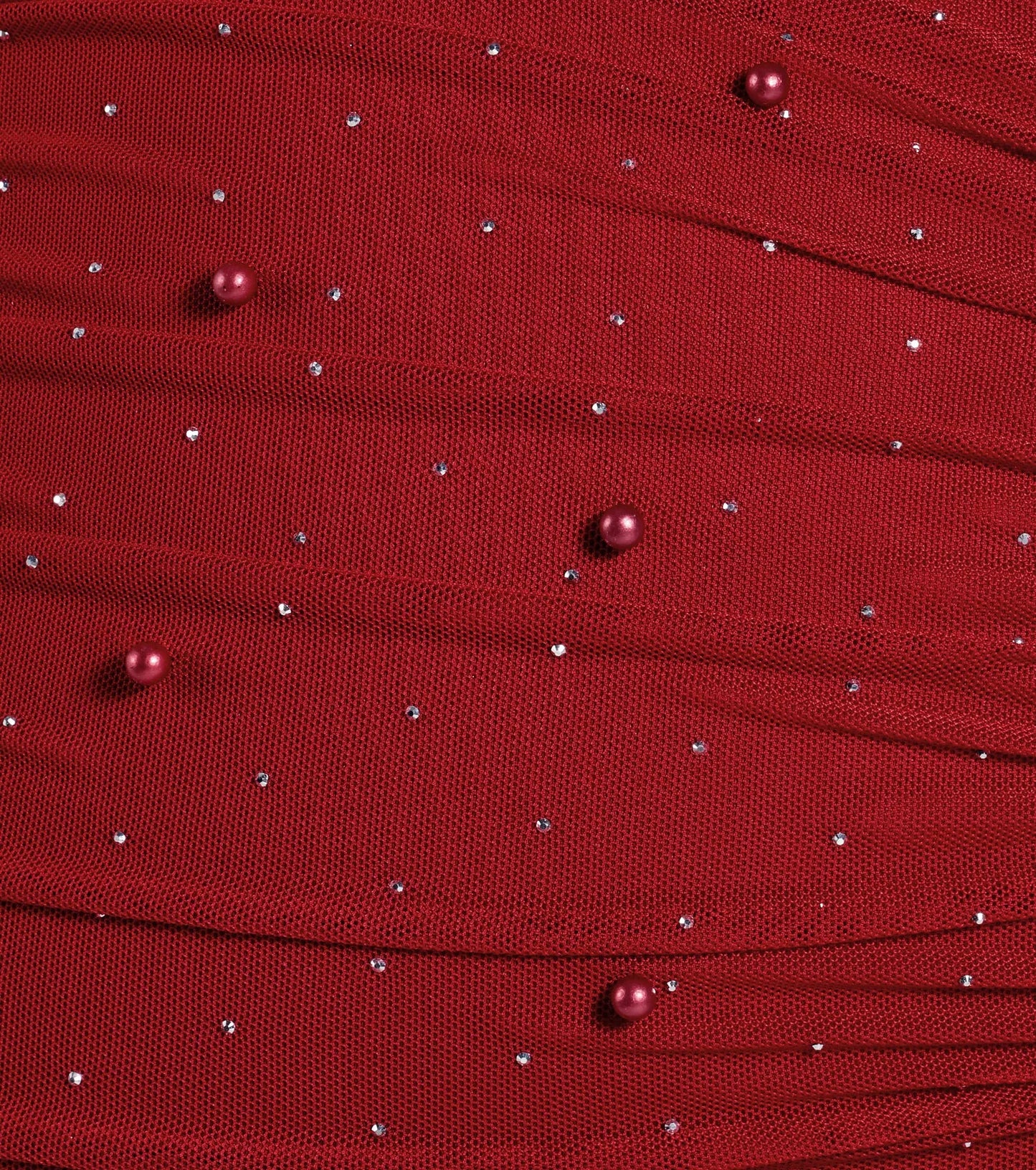 Life Of The Party Rhinestone And Pearl Mini Dress