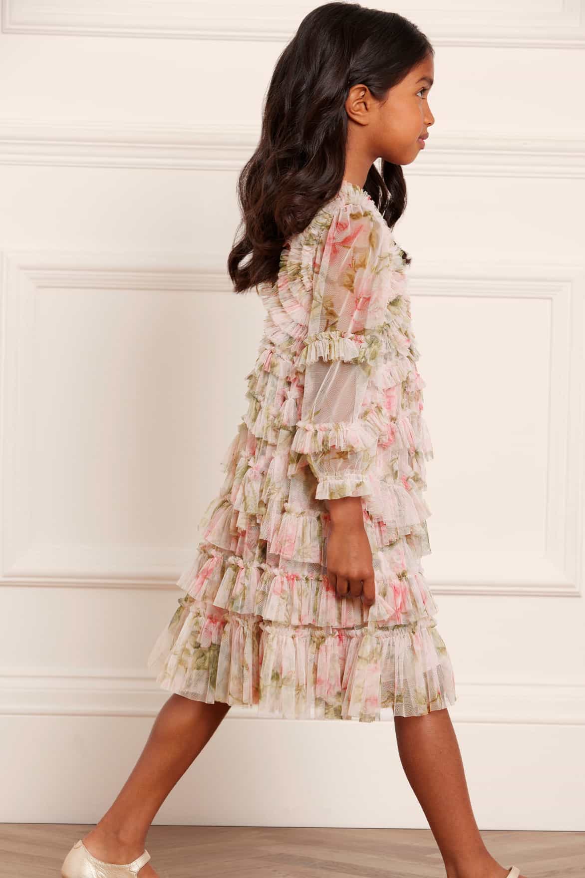 English Rose Ruffle Kids Dress