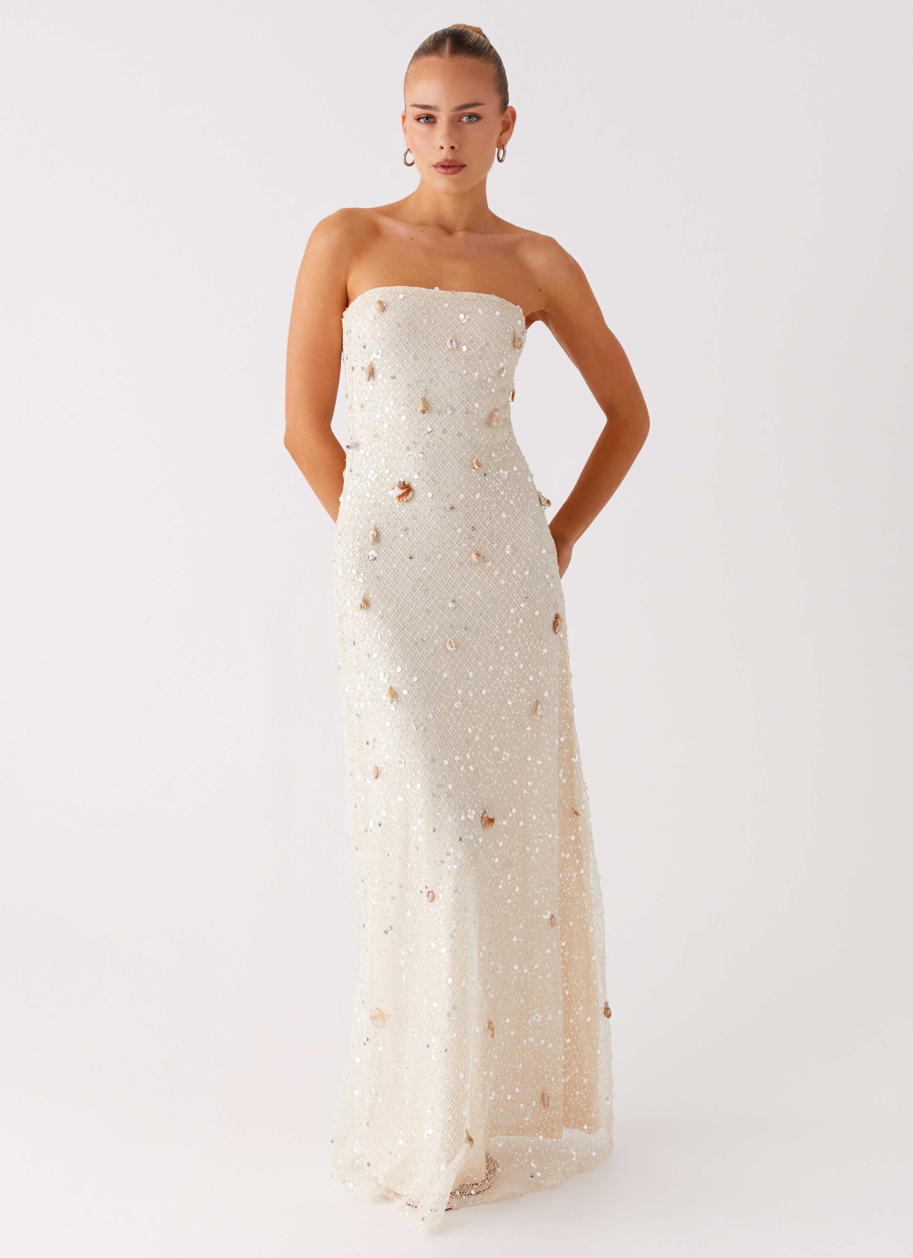 raelle embellished knit dress Orelli Shell Sequin Maxi R26 Kimonos