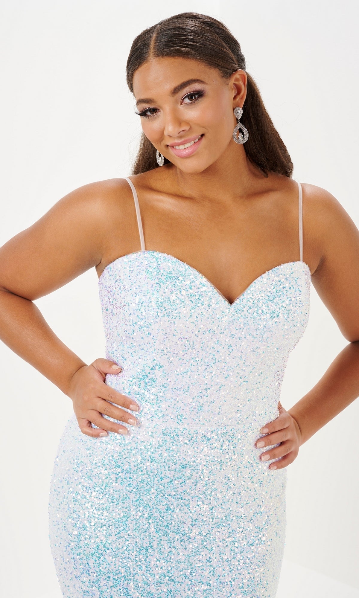 Tiffany Plus-Size Designer Sequin Prom Dress 16121