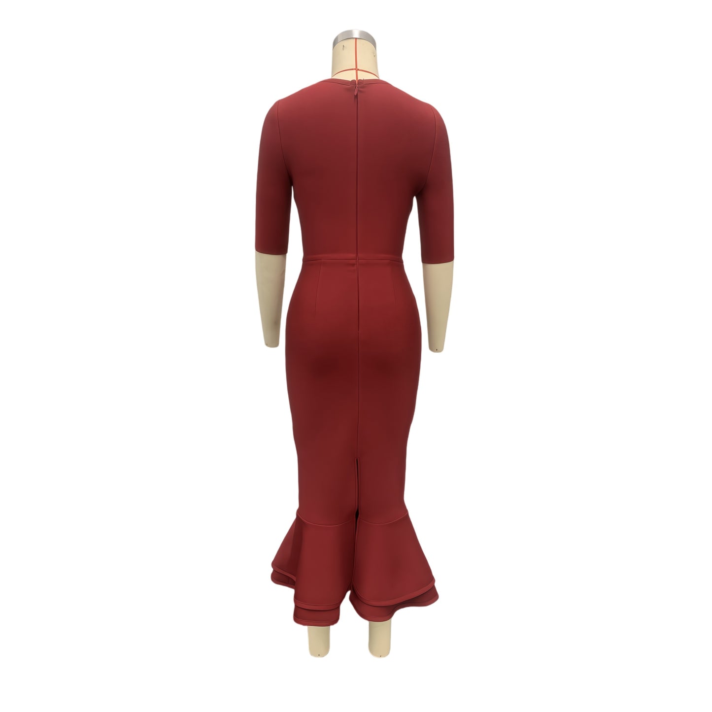 Button-Down Mermaid Bandage Dress