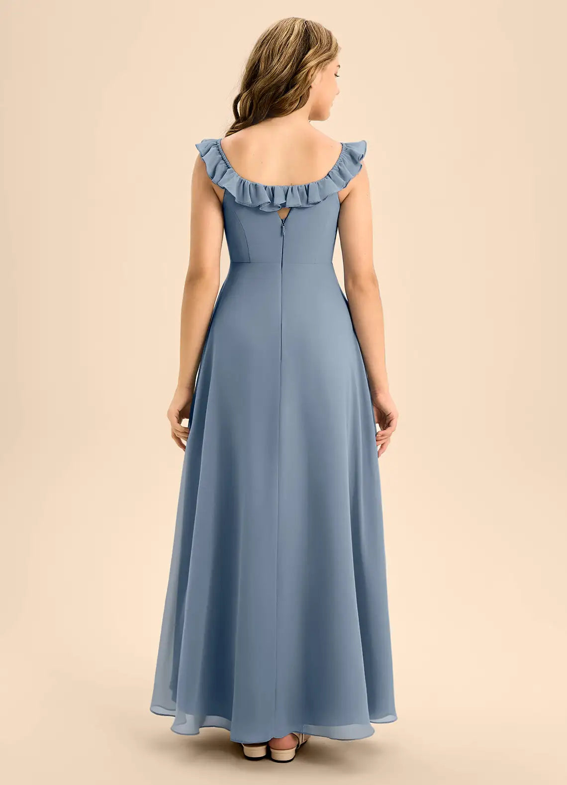 Twilight A-Line Ruched Chiffon Dress