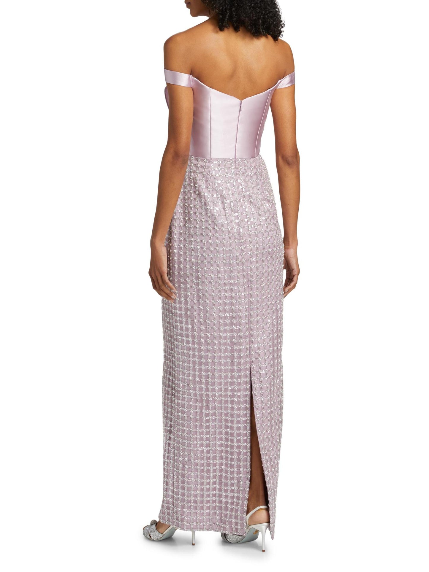 Cynthia Sequin Embellished Gown