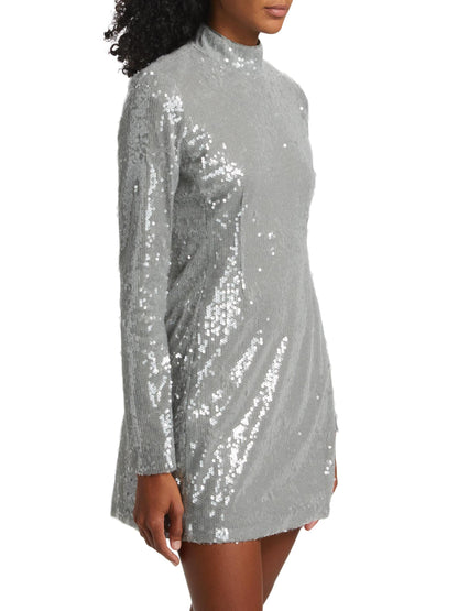 Daphne Sequin Long-Sleeve Minidress