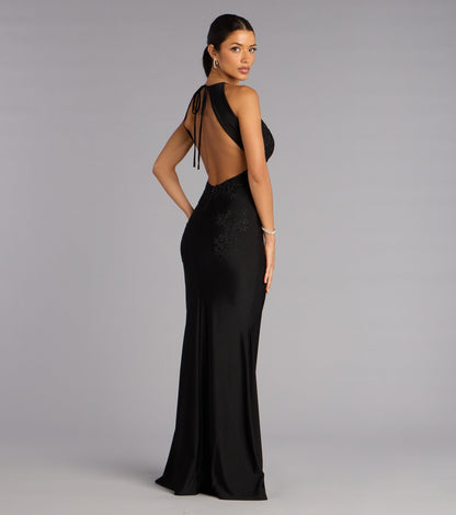 Blanca Open Back Mermaid Formal Dress