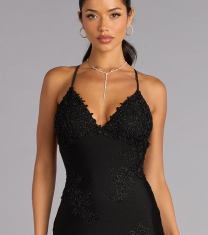 Blanca Open Back Mermaid Formal Dress