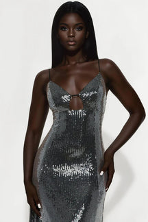 Kathryn Sequin Gown - Black