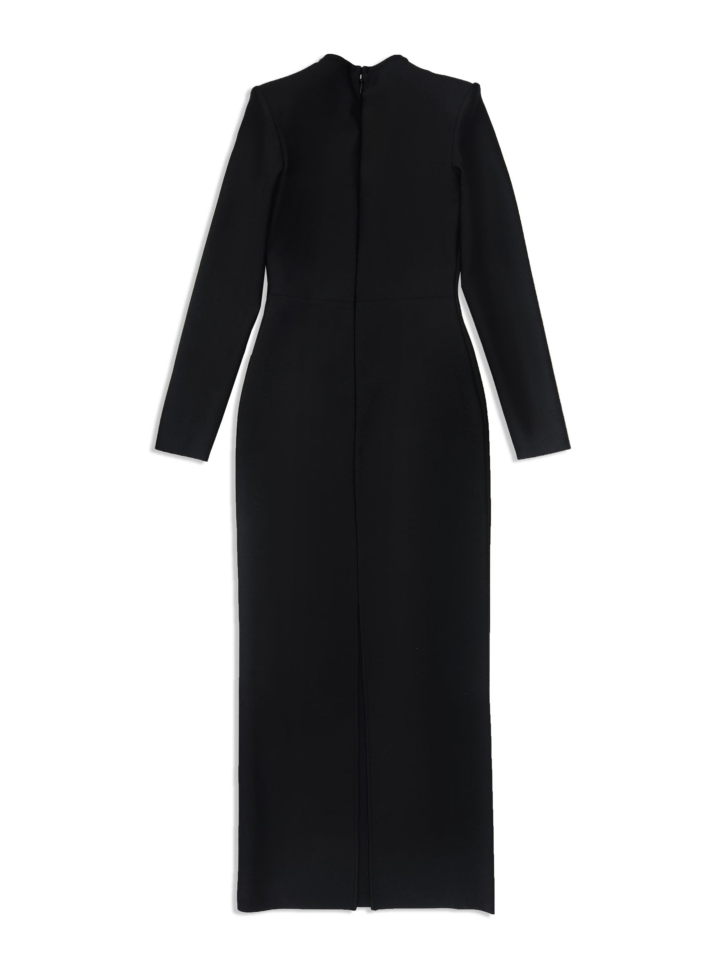 Long Sleeve Disc Rhinestone Bandage Dress