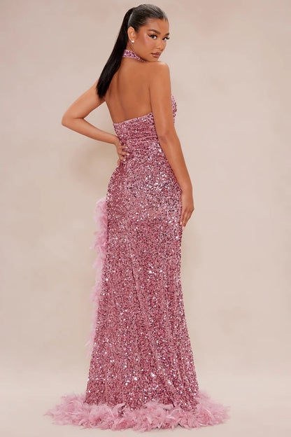Alani Sequin Gown - Mauve