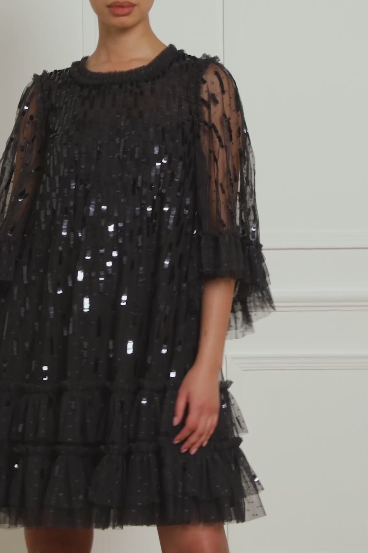 Sequin Dash Mini Dress