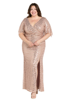 Plus-Size Sequin Formal Dress: R&M Richards 1011W