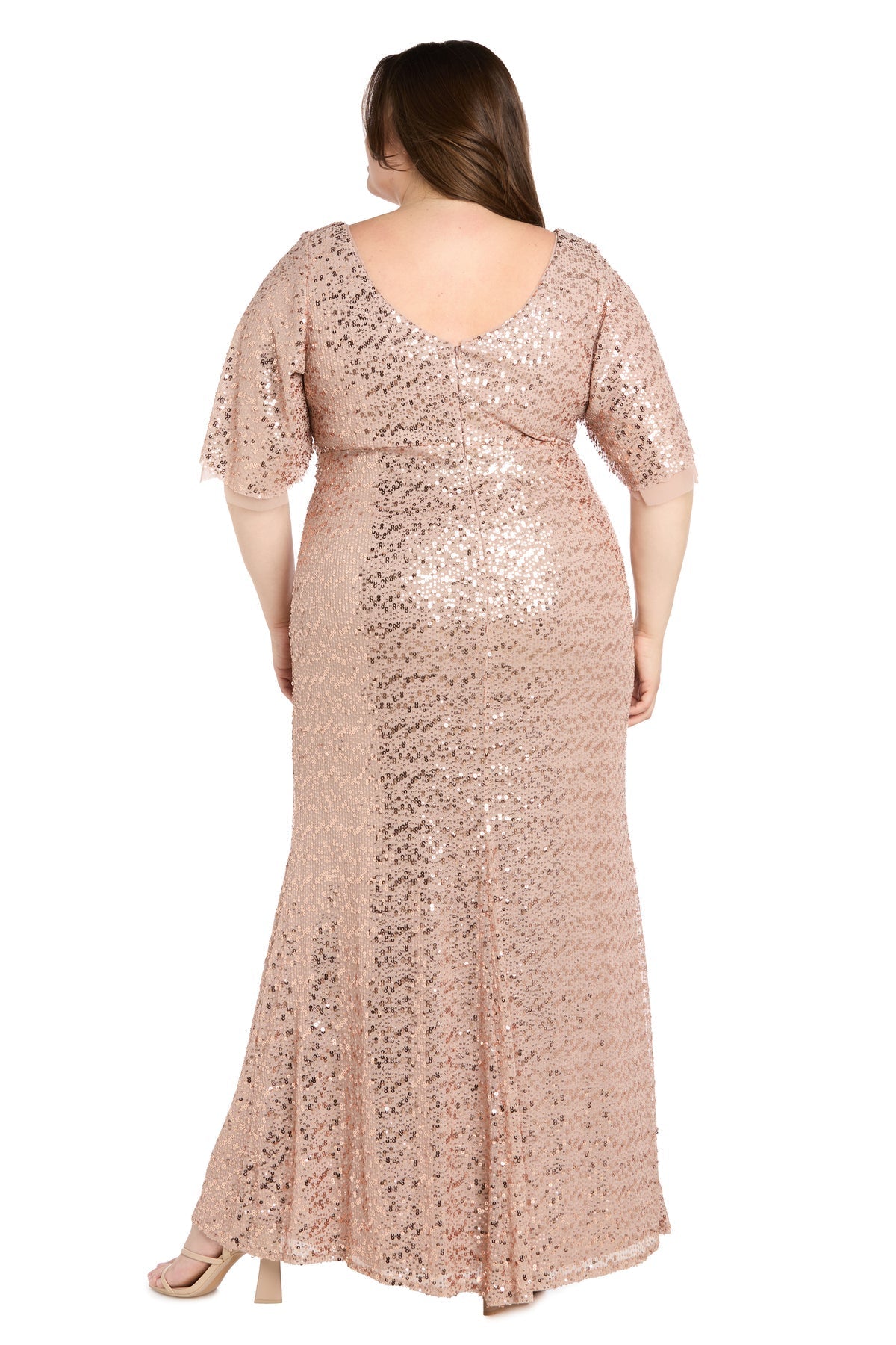Plus-Size Sequin Formal Dress: R&M Richards 1011W