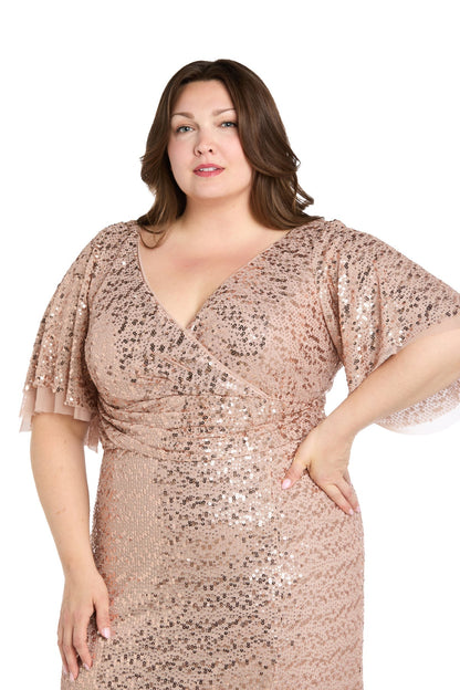 Plus-Size Sequin Formal Dress: R&M Richards 1011W