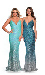 Strapless Sequin Prom Gown: Dave & Johnny A10308