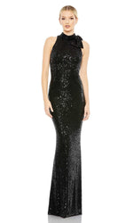 Bow Long Sequin Formal Dress: Mac Duggal 11280