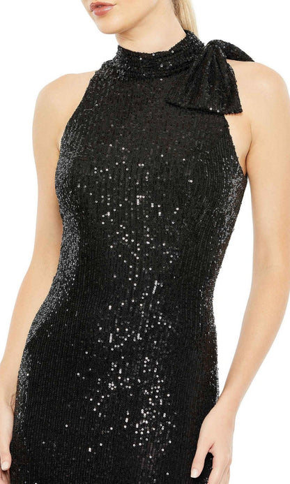 Bow Long Sequin Formal Dress: Mac Duggal 11280