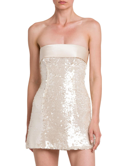 Sequin Strapless Minidress