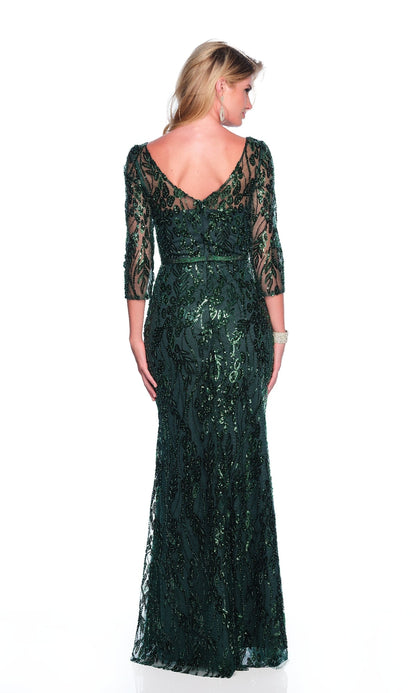 Long Sleeve Formal Dress: Dave & Johnny 12317