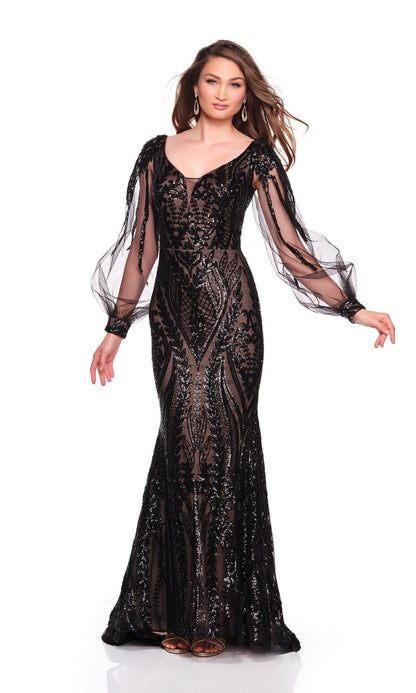 Long Prom Dress: Dave and Johnny 12697