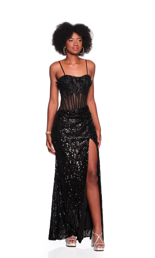 Long Prom Dress: Dave and Johnny 12855