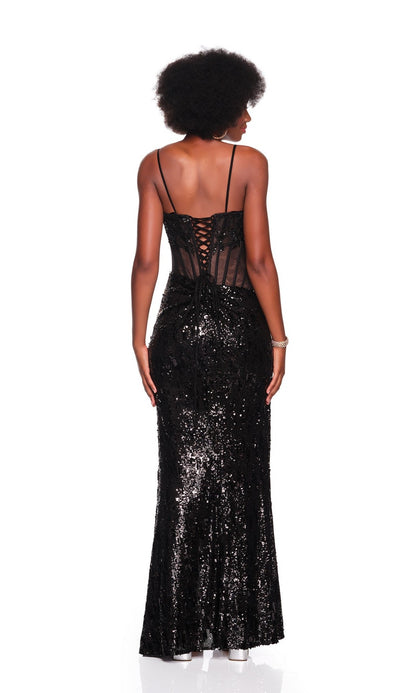 Long Prom Dress: Dave and Johnny 12855