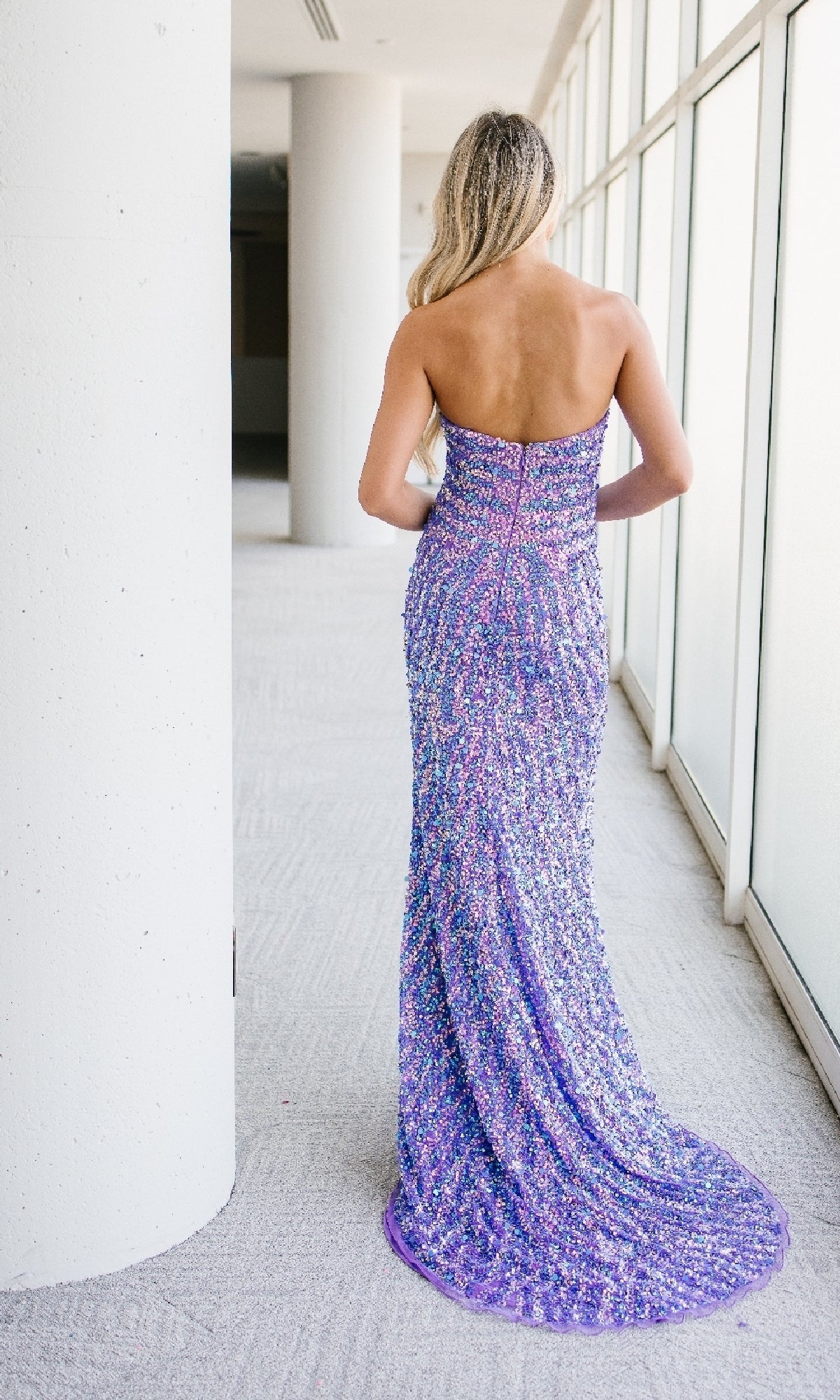 Long Purple Prom Dress: Aleta 1504