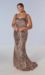 Long Plus-Size Prom Dress: Tiffany 16231