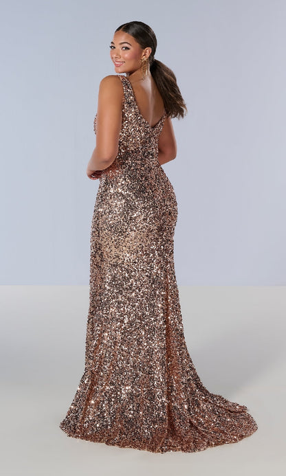 Long Plus-Size Prom Dress: Tiffany 16231