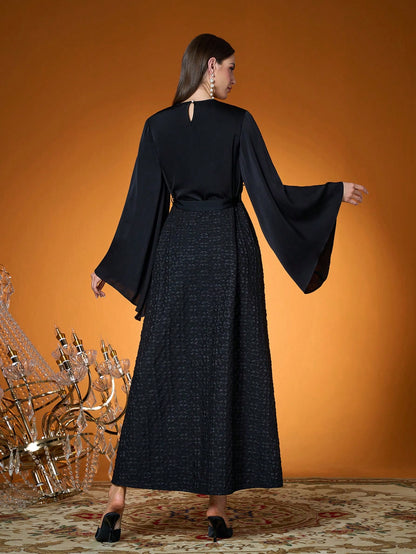 New Arrival,Lady, Plain Color, Woven, Diamond Beads, Pleated, Arabian Burqa