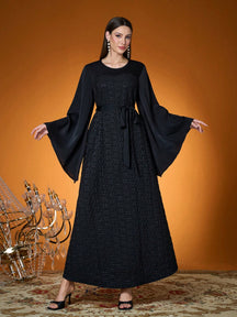 New Arrival,Lady, Plain Color, Woven, Diamond Beads, Pleated, Arabian Burqa