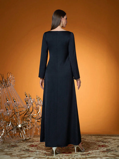 New Arrival,Lady, Plain Color, Woven, Beaded Lace Technique, Arabian Dress