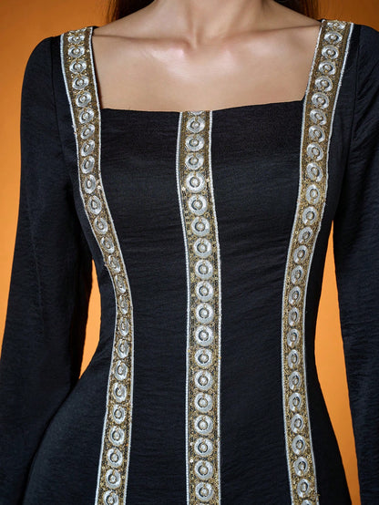New Arrival,Lady, Plain Color, Woven, Beaded Lace Technique, Arabian Dress