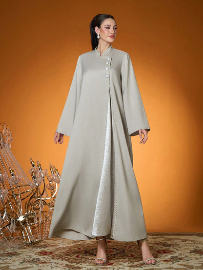 New Arrival,Lady, Plain Color, Woven, Beaded Craft, Long Robe(Not Included, Inside)