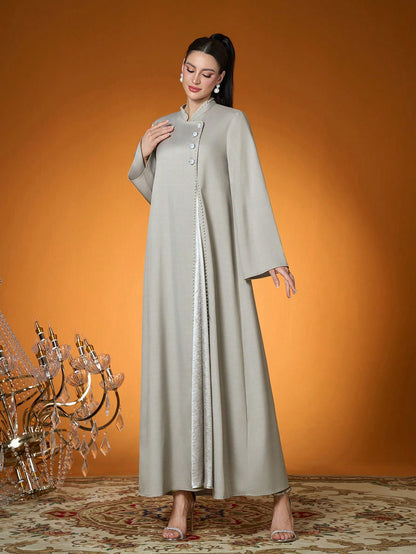 New Arrival,Lady, Plain Color, Woven, Beaded Craft, Long Robe(Not Included, Inside)