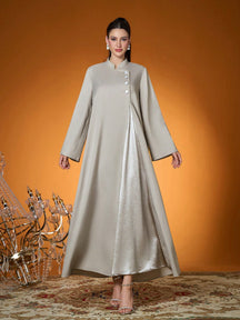 New Arrival,Lady, Plain Color, Woven, Beaded Craft, Long Robe(Not Included, Inside)