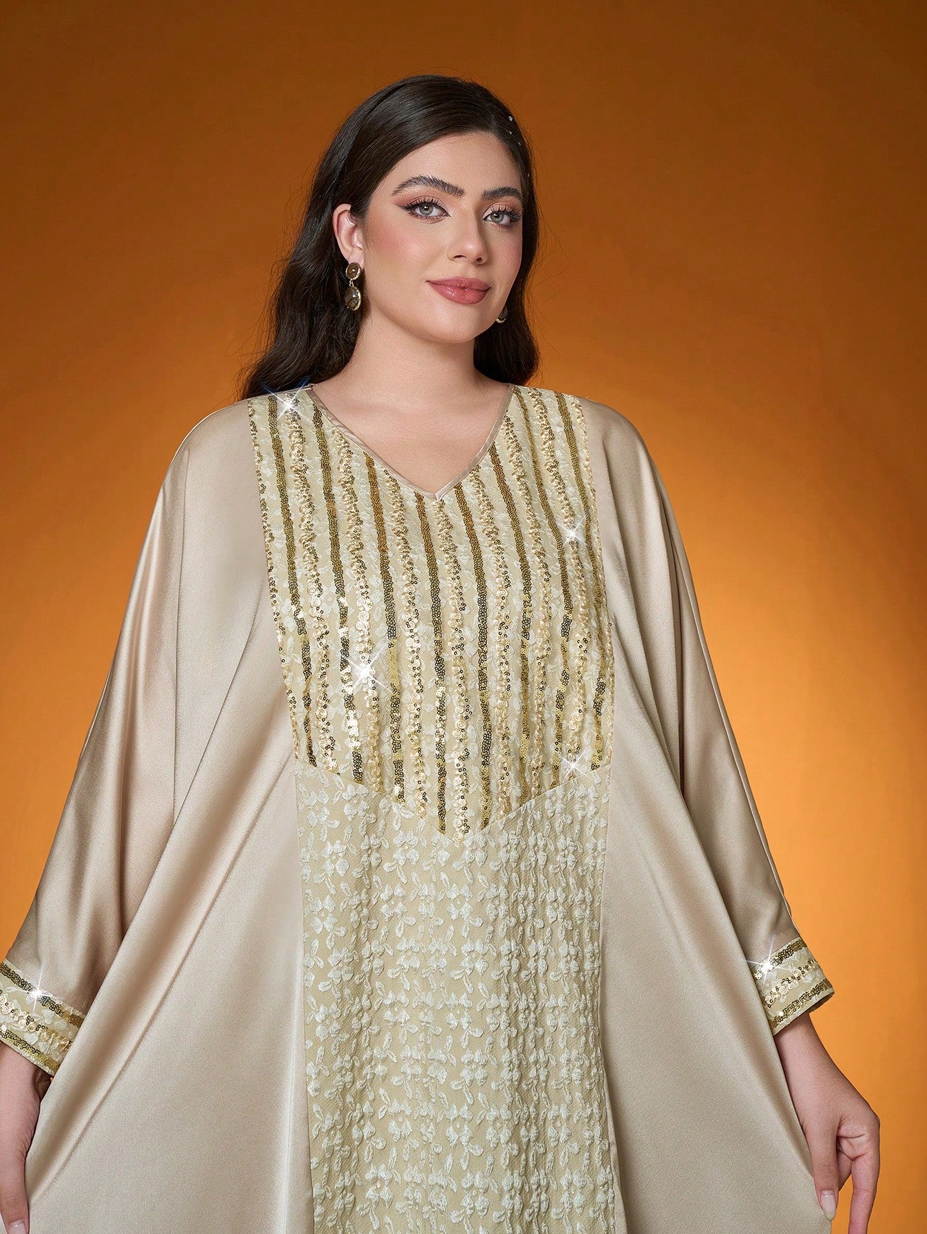 New Arrival,Lady, Woven, Contrasting Colors, Jacquard, Beaded Embroidery, Arabian Burqa