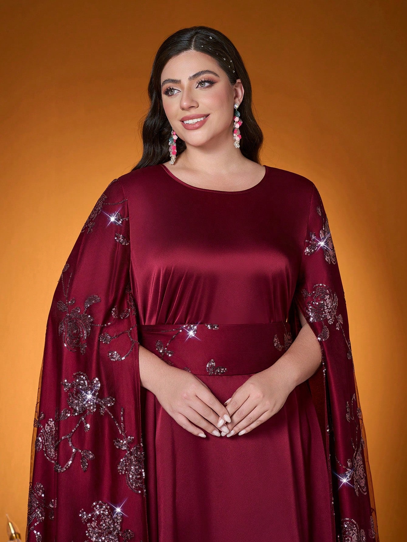 New Arrival,Lady, Plain Color, Woven, Beaded Embroidery Technique, Arabian Burqa