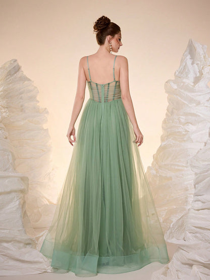 New Romantic Open Shoulder Bridesmaid Dress, Pleated Ruffle Chiffon Dress, Black Wedding Spring