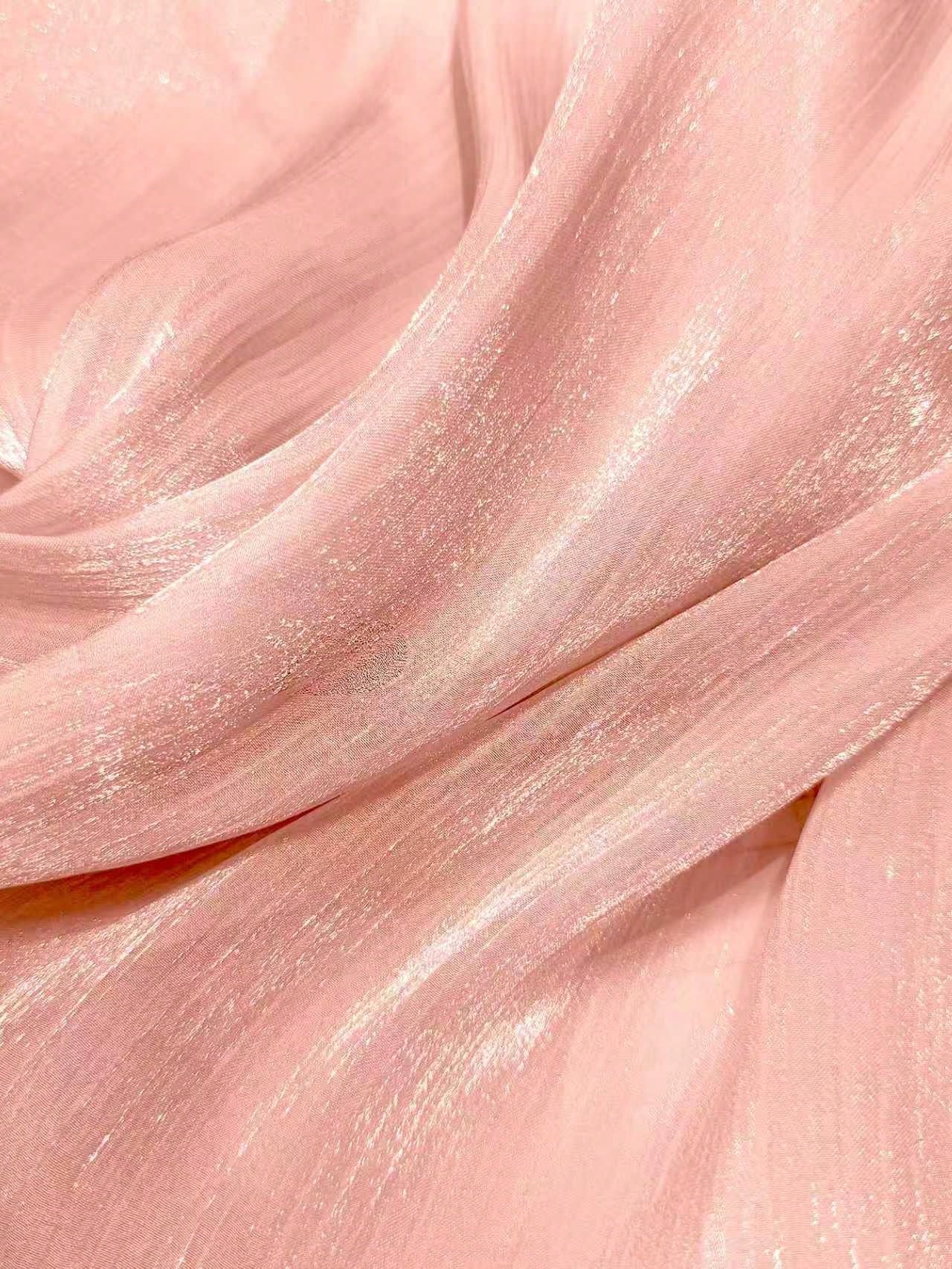 Women's Summer Elegant Pink Shiny Pleated One Shoulder 3D Floral Maxi Dress For Wedding, Party, Evening Prom, Formal Galas, Vacation & Festival