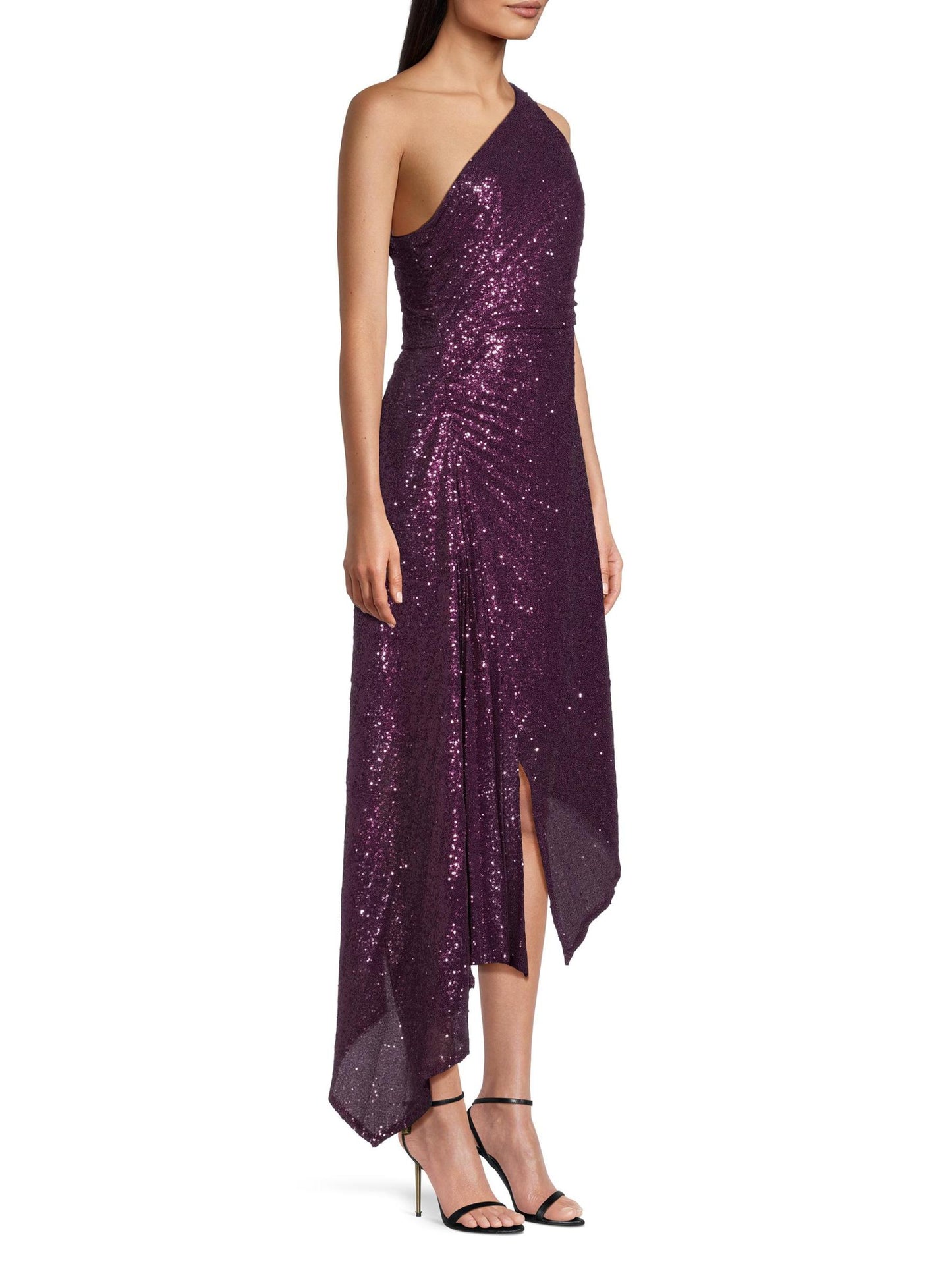 Ava Asymmetric Sequin Dress