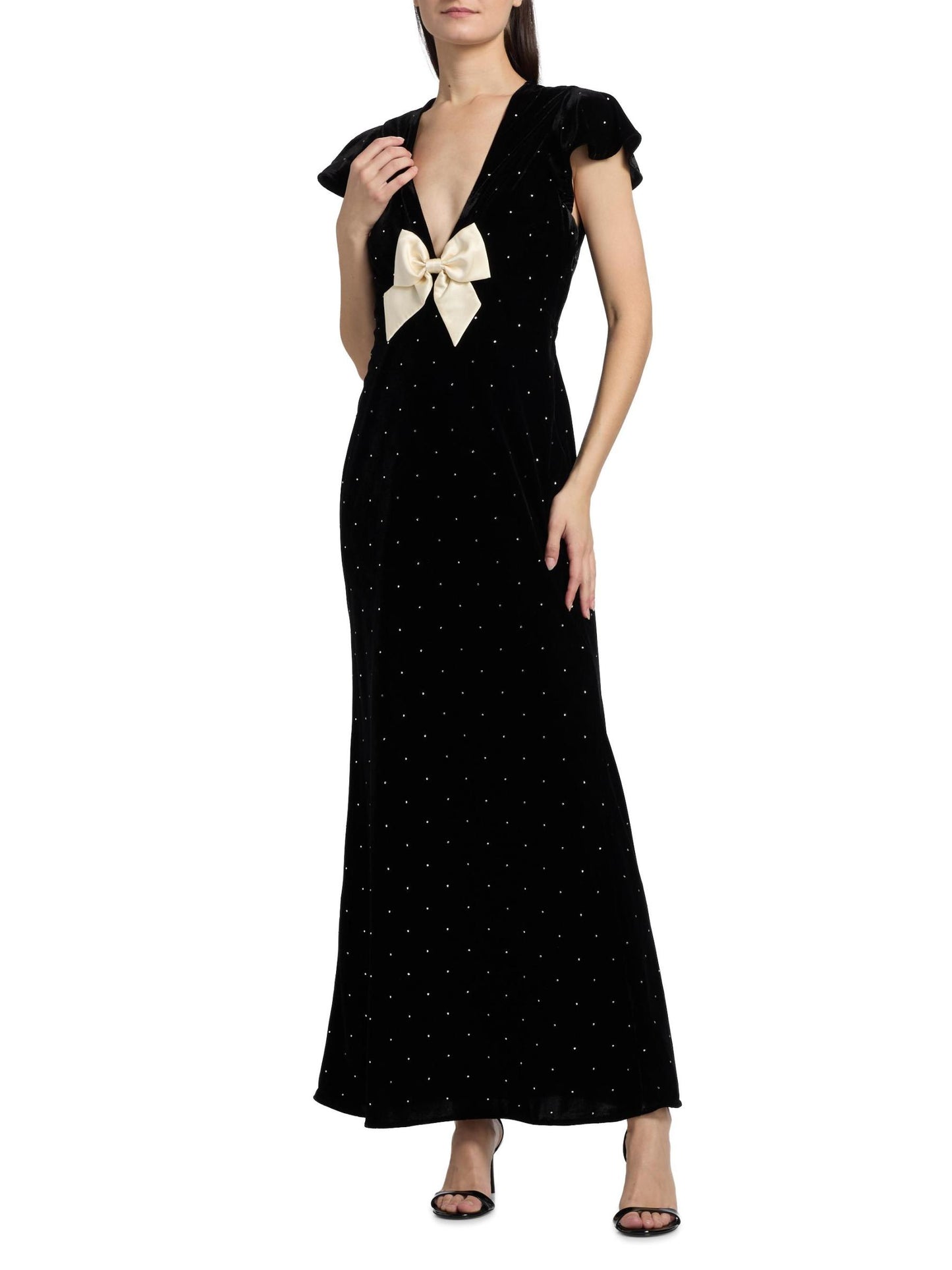 Melora Embellished Bow Maxi Dress
