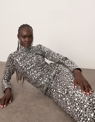 long sleeve maxi dress