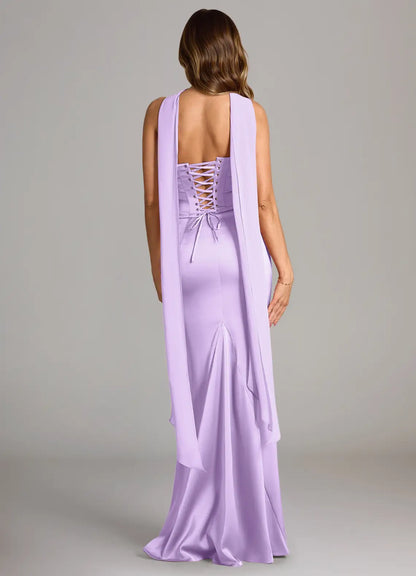 Abstract Bouquet Floral A-Line Sweetheart Neckline Chiffon Dress（副本）