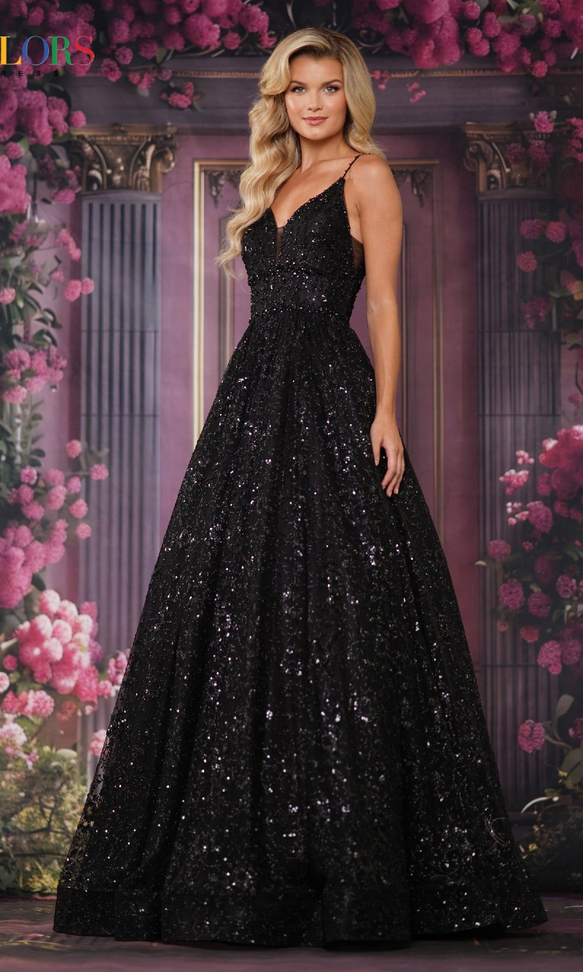 Long Glitter Princess Prom Ball Gown 2288