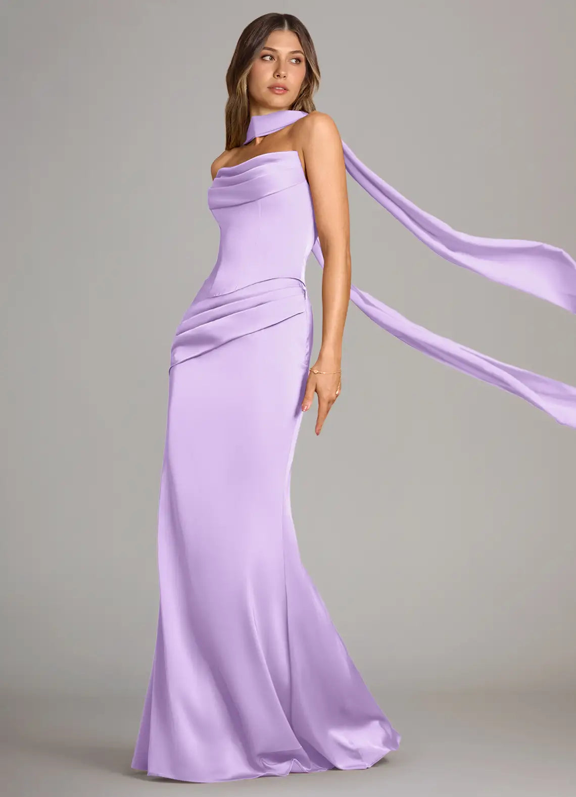 Abstract Bouquet Floral A-Line Sweetheart Neckline Chiffon Dress（副本）