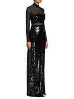 Andie Sequin & Mesh Gown