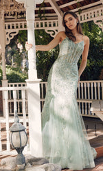 Long Sequin Mermaid Prom Dress: Juliet JT2441S