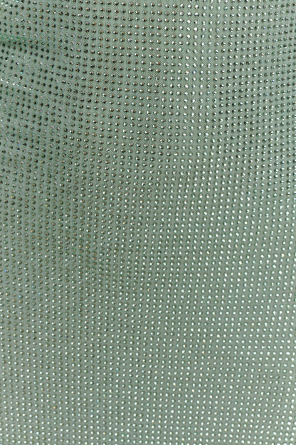 Genie Diamante Halter Midi Dress - Mint