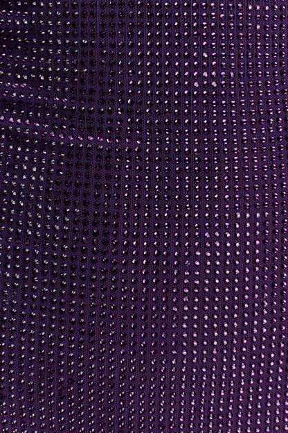 Genie Diamante Halter Midi Dress - Purple