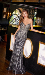 Strapless Long Sequin Prom Dress: Juliet JT2525L